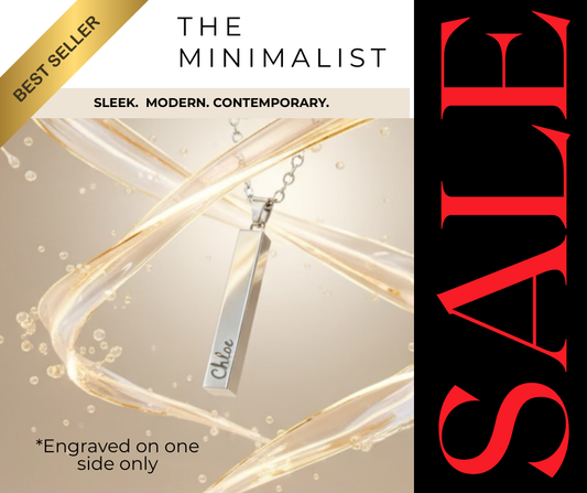 The Minimalist- Single Name Pendant Necklace